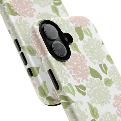 Green Floral Phone Case - Tough Cases, Decorative Cell Phone Cover