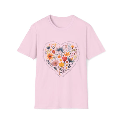 Positive Heart Unisex Soft style T-Shirt - Perfect for Spring Celebrations