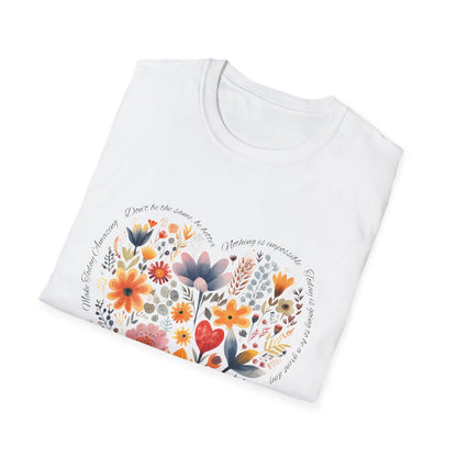 Positive Heart Unisex Soft style T-Shirt - Perfect for Spring Celebrations