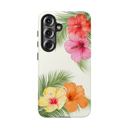 Tropical Flowers Phone Case - Tough Cases, Decorative Cell Phone Cover