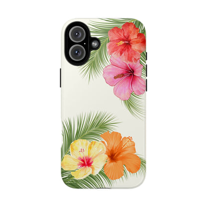 Tropical Flowers Phone Case - Tough Cases, Decorative Cell Phone Cover
