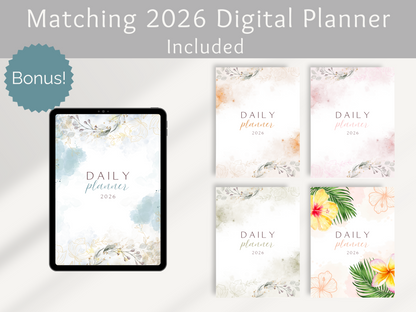 2025 Digital Planner | Hyperlinked | Bonus 2026 Planner and Digital Stickers