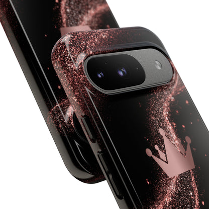 Rose Gold Crown Phone Case - Tough Cases, Decorative Cell Phone Cover