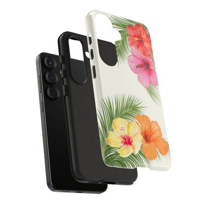 Tropical Flowers Phone Case - Tough Cases, Decorative Cell Phone Cover