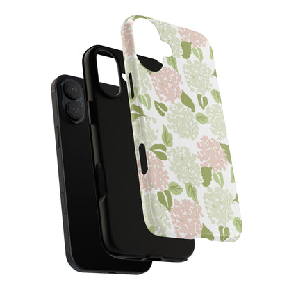 Green Floral Phone Case - Tough Cases, Decorative Cell Phone Cover