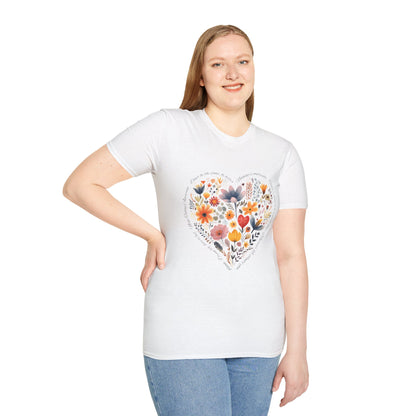 Positive Heart Unisex Soft style T-Shirt - Perfect for Spring Celebrations