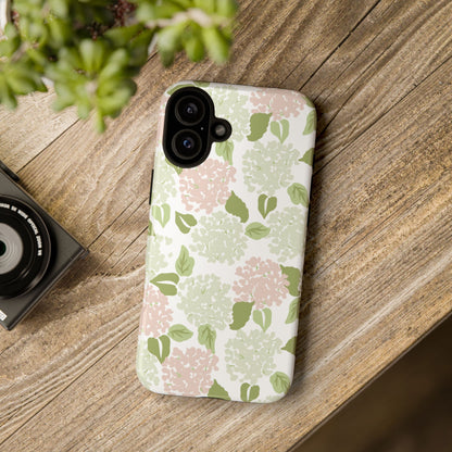 Green Floral Phone Case - Tough Cases, Decorative Cell Phone Cover