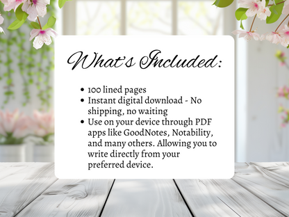 Daily Journal | Self-Reflection & Mindfulness | Digital Download | 6 Color Varieties