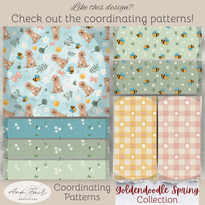 Spring Foliage Seamless Hand Drawn Digital Pattern | 300 DPI PNG | Instant Download