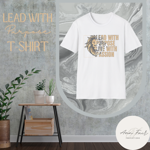 Inspiring Lion Graphic T-Shirt, Motivational Tee, Passionate Leadership Shirt, Unisex Shirt for Casual Wear