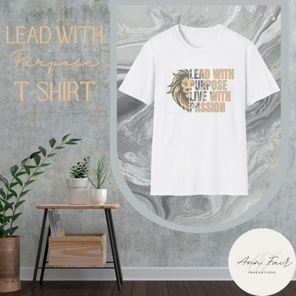 Inspiring Lion Graphic T-Shirt, Motivational Tee, Passionate Leadership Shirt, Unisex Shirt for Casual Wear