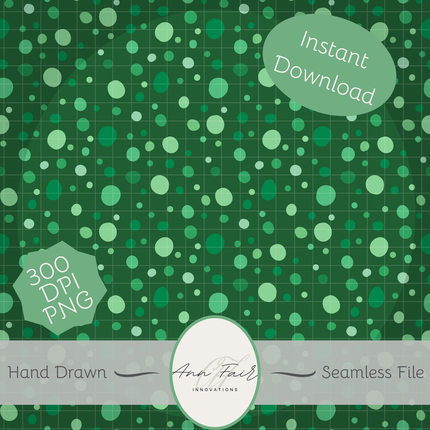 Clover Patch Complete Collection Bundle Seamless Hand Drawn Digital Pattern | 300 DPI PNG | Instant Download