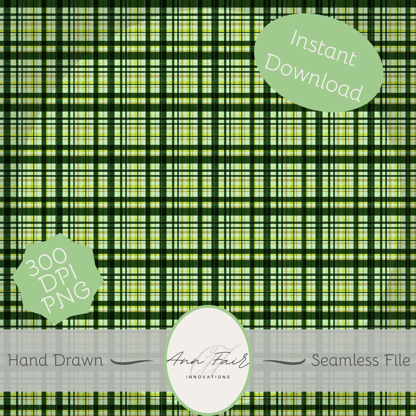 Lucky Clover Complete Collection Bundle Seamless Hand Drawn Digital Pattern | 300 DPI PNG | Instant Download