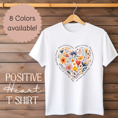 Positive Heart Unisex Soft style T-Shirt - Perfect for Spring Celebrations