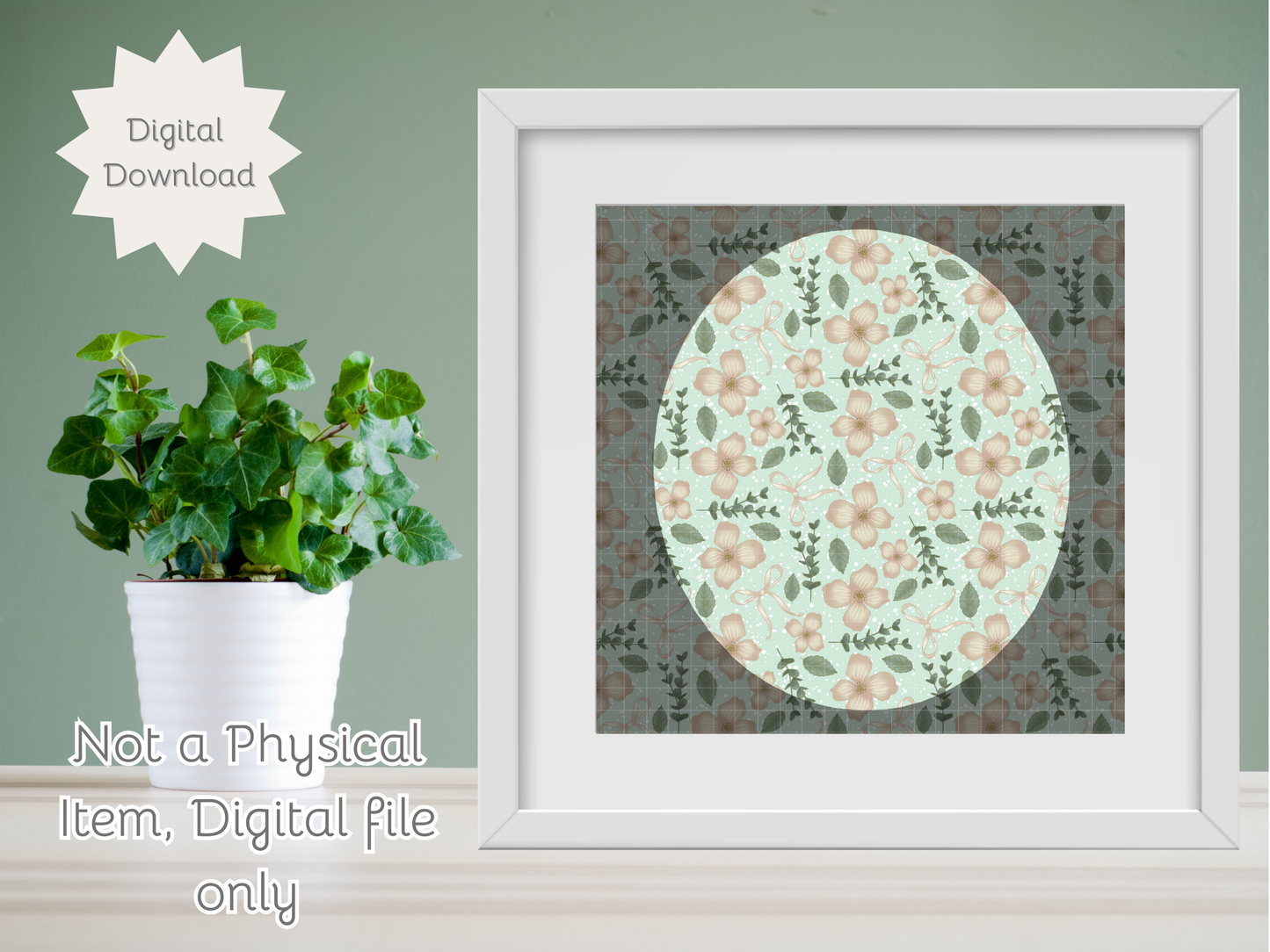 Petal Garden Seamless PNG 20oz Skinny Tumbler Wrap | Sublimation 300 DPI Straight Tumbler Wrap | PNG Digital Wrap Digital Download