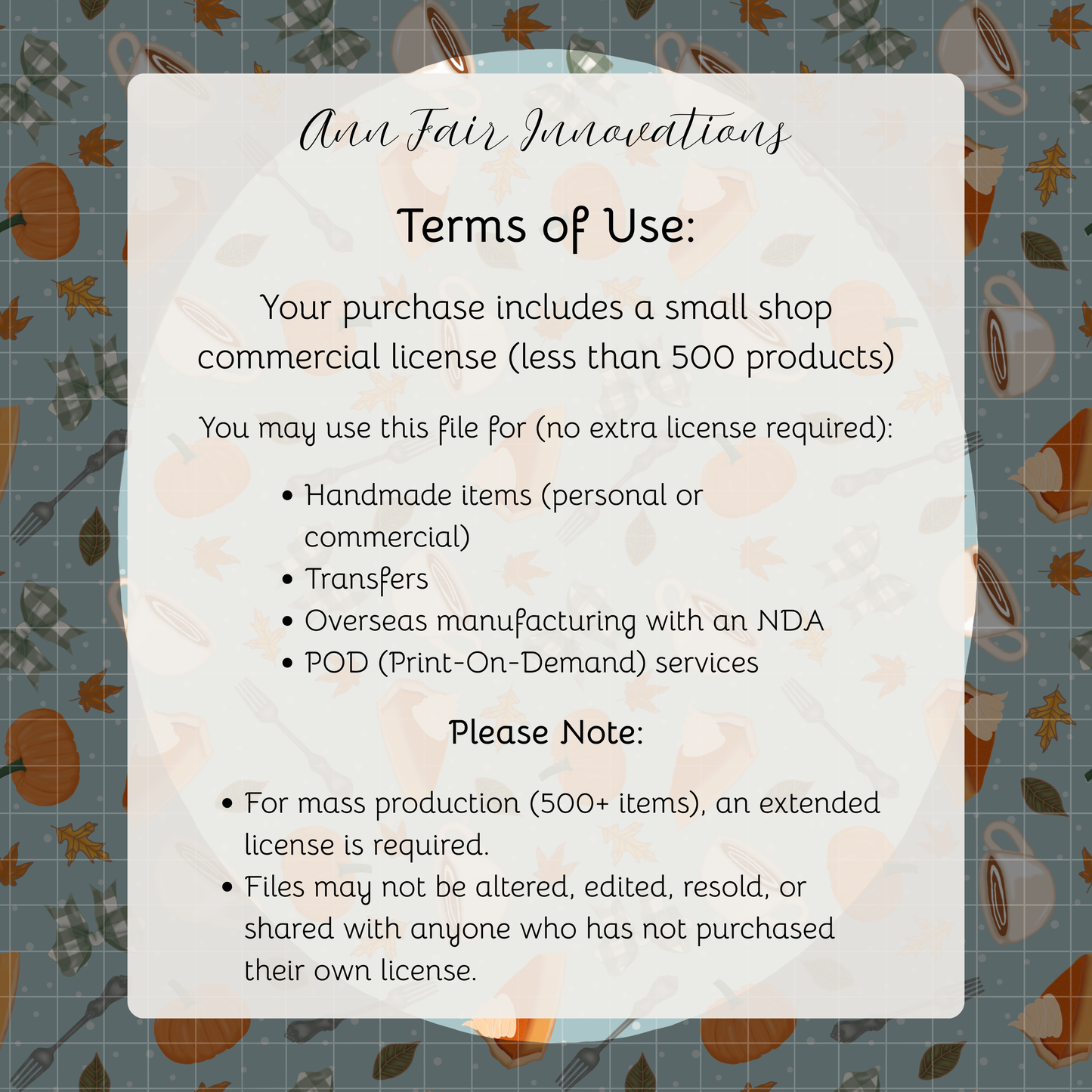 Pumpkin Pie and Coffee Seamless Hand Drawn Digital Pattern | 300 DPI PNG | Instant Download