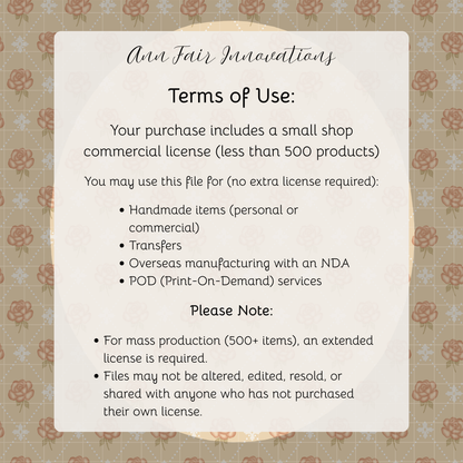 Rose Diamond Vintage Coquette Seamless Hand Drawn Digital Pattern | 300 DPI PNG | Instant Download