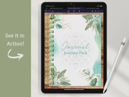 The Ultimate Digital Journal Journey Pack (Portrait & Landscape) | 9 Journals + 700+ Stickers + Apple & Google Calendar Links