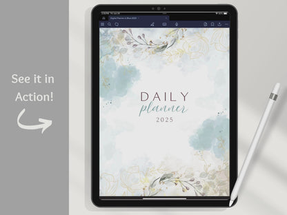 2025 Digital Planner | Hyperlinked | Bonus 2026 Planner and Digital Stickers
